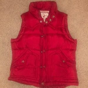 True Religion Red Down Vest -XS